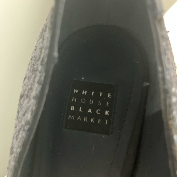 White House Black Market Glitter Heels in Dark Blue - Picture 5 of 6